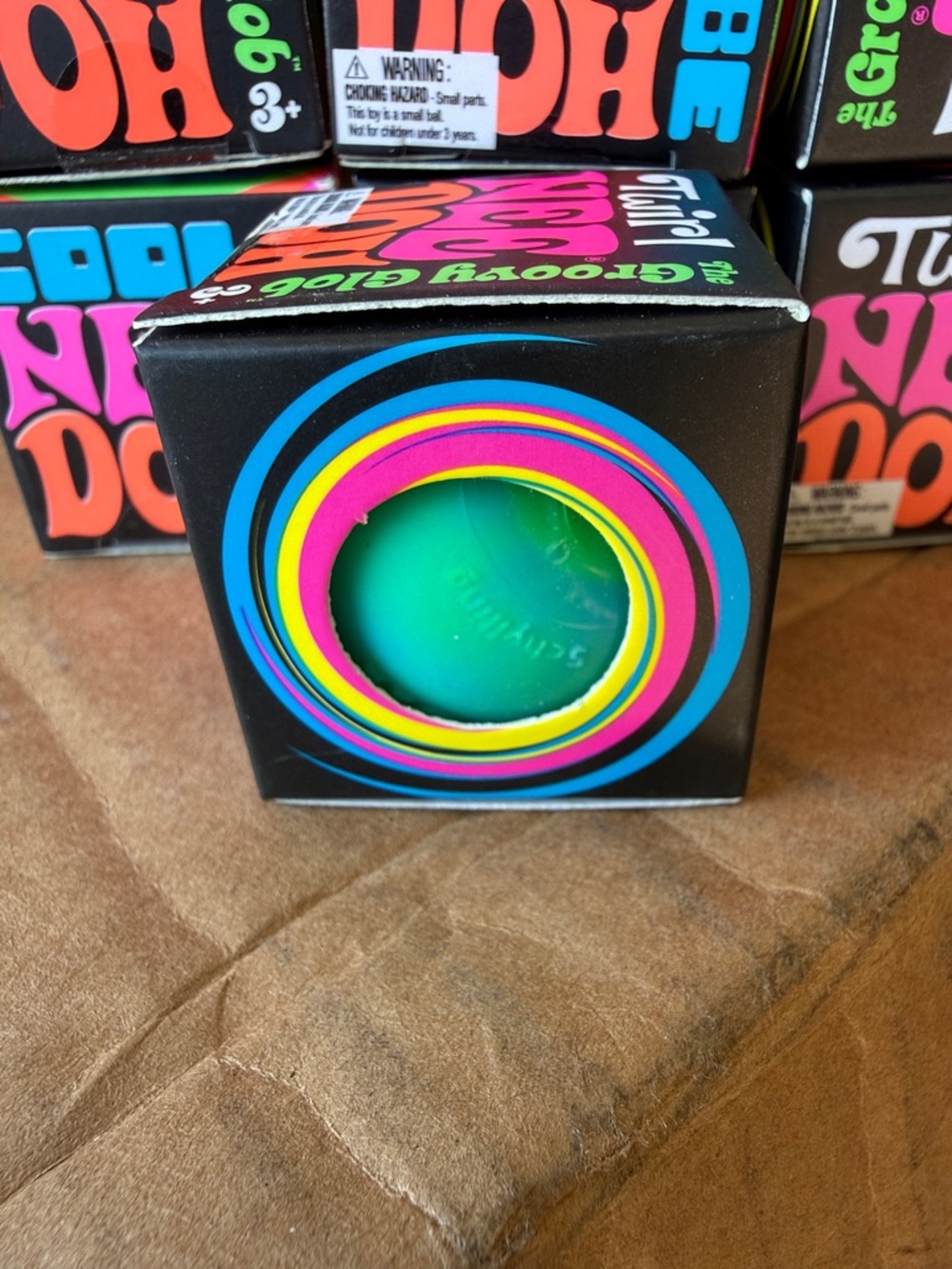 *VIRAL RARE* MINI Groovy NeeDoh blue round ball Squish!!! - Picture 5 of 6